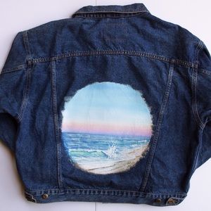 Canyon River Blues Hand Painted Sunset